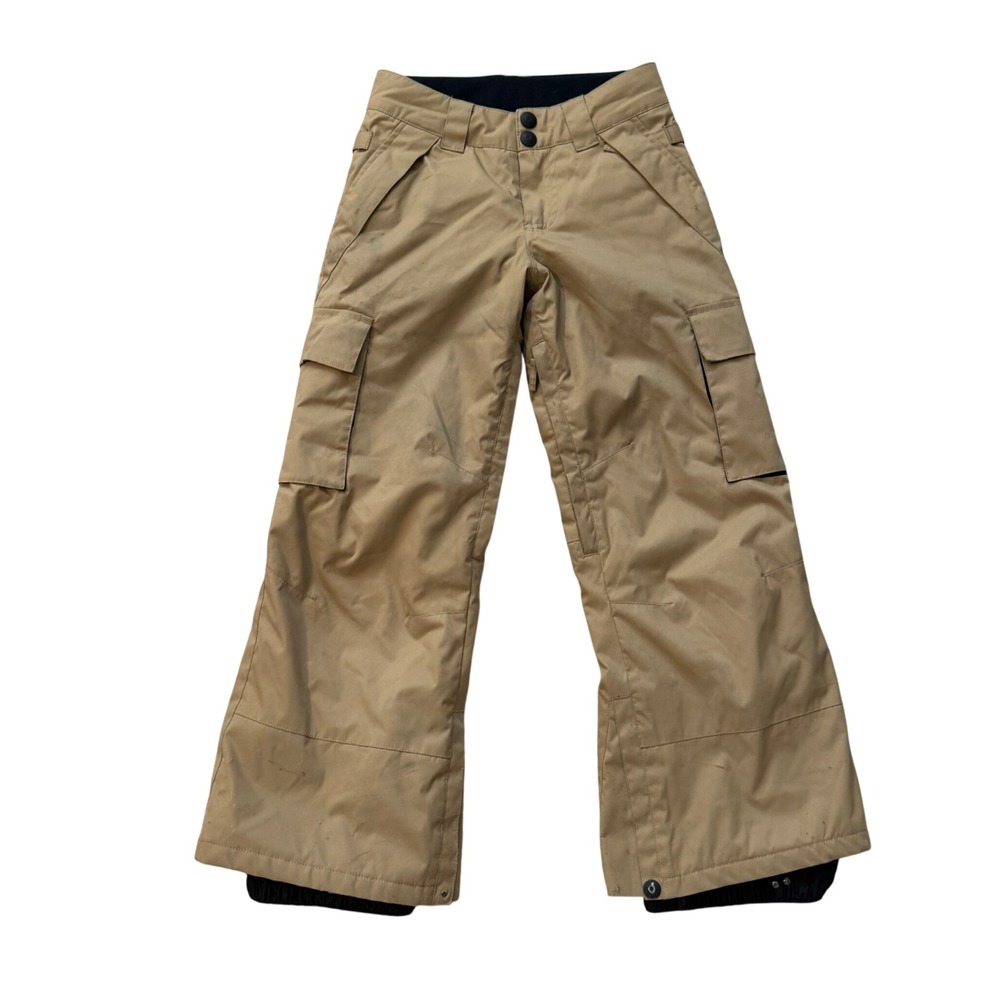 DC Shoes Banshee Snow Pants Boys Youth Size 10/M Tan Khaki Waterproof Insulated